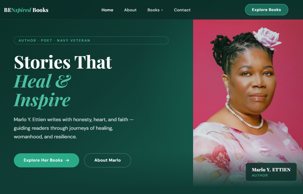 BENspired Books — publishing website