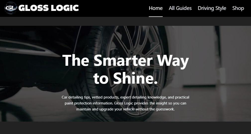 Gloss Logic — vehicle detailing website
